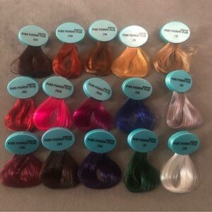 15 Hair Swatches PURE PIGMENT PLUS HAIRCOLOR